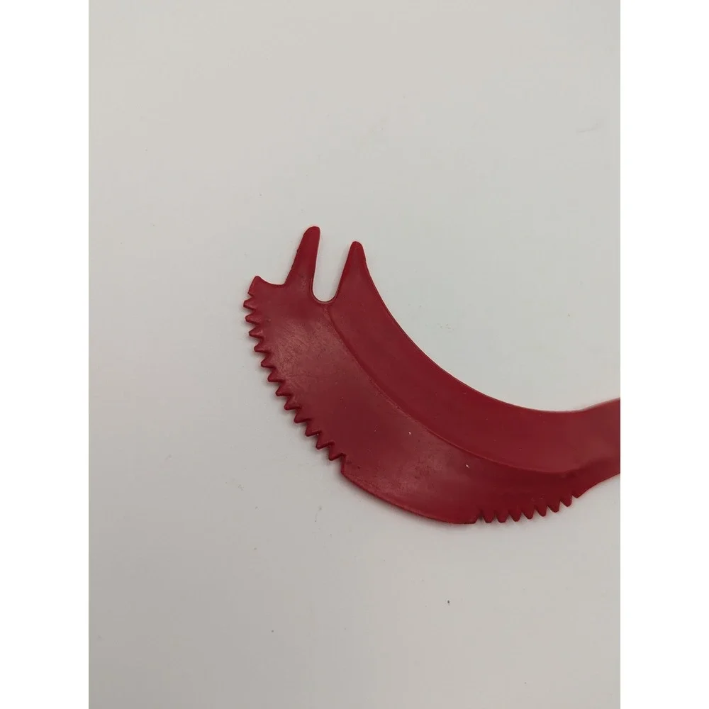 Vintage Tupperware Red Sli-Saw-All Kitchen‎ Tool Citrus Peeler Slicer USA Made